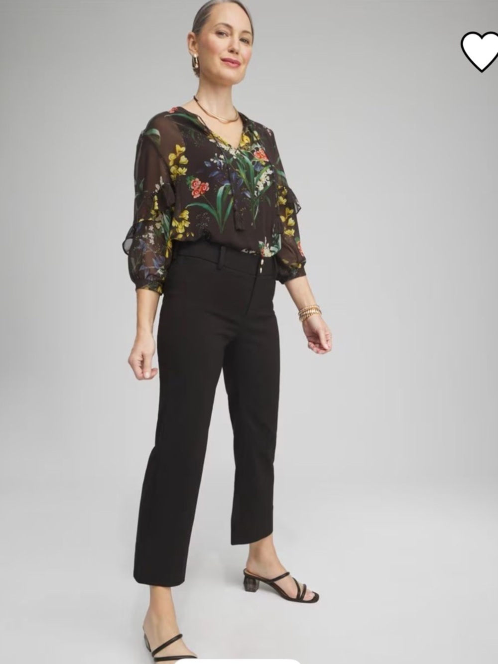 Chico’s Trapunto Black Cropped Pant.   1 (8)